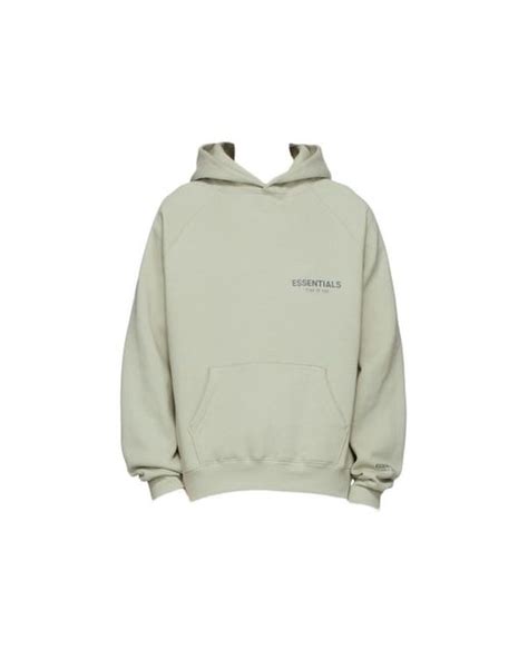 Fear Of God Essentials Ssense Exclusive Pullover Hoodie Concrete In