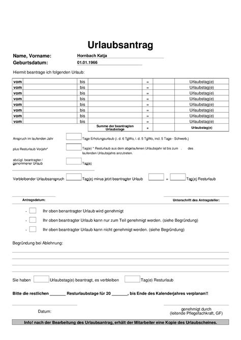 Sie haben alles geplant und organisiert. Urlaubsantrag Vorlage Pdf - kfzversicherungonline.info