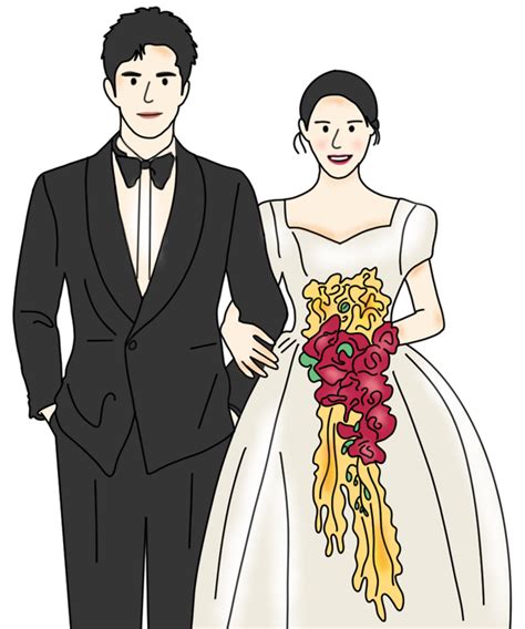 Hand Drawn Wedding Illustration 23564371 Png