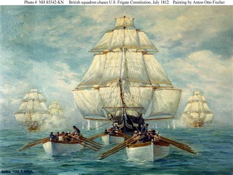War Of 1812 At Sea Uss Constitution Escapes From A British Squadron