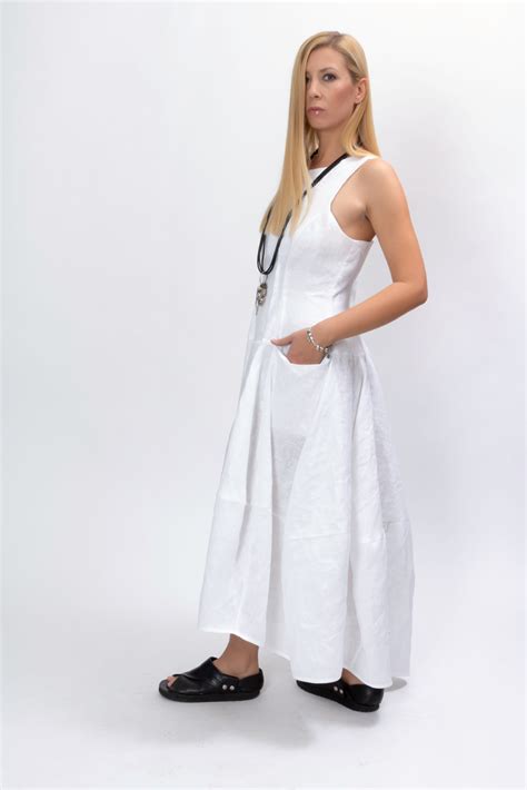 Summer Maxi Linen Dress Allseams