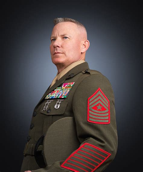 Sergeant Major Sowers Us Marine Corps Portrait Photoshoot Los
