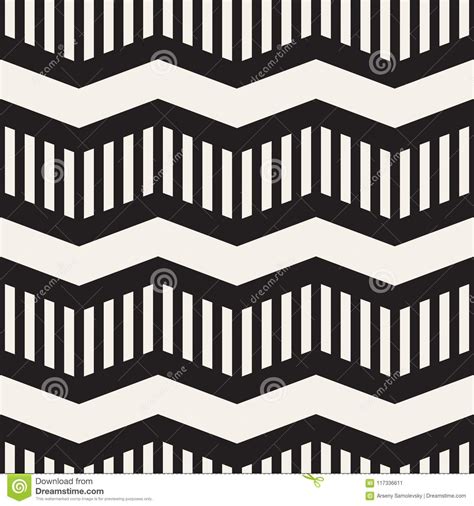 Vector Seamless Zigzag Line Pattern. Abstract Stylish Geometric Background. Repeating Lattice ...