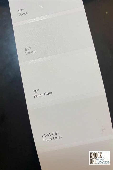 Behr Polar Bear 75 The True Behr White Paint Color KnockOffDecor Com