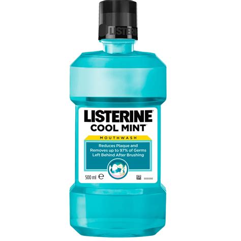 listerine® cool mint mouthwash plaque bad breath oral hygiene listerine®