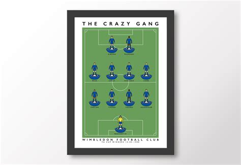 Wimbledon Crazy Gang Poster Matthew J I Wood Design And Illustration