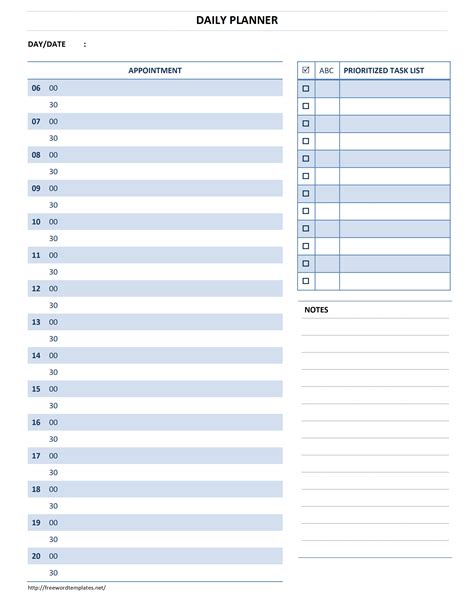 Schedule Template Free Microsoft Word Templates