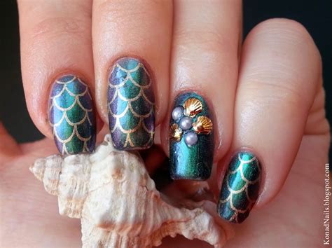 Konad Addict Mermaid Nail Art