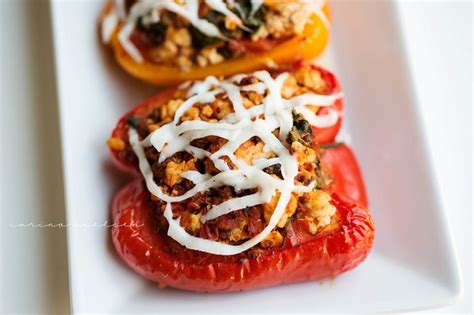 Healthy Turkey Quinoa Stuffed Peppers Corina Nielsen Live Fit