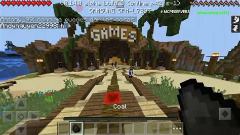 Some websites will display minecraft servers in address:port configuration (e.g if so, exclude the colon from the address and use the number to the right of the colon as the port number. Minecraft PE 0.14.0 | Lifeboat's Hunger Games BETA SERVER ...