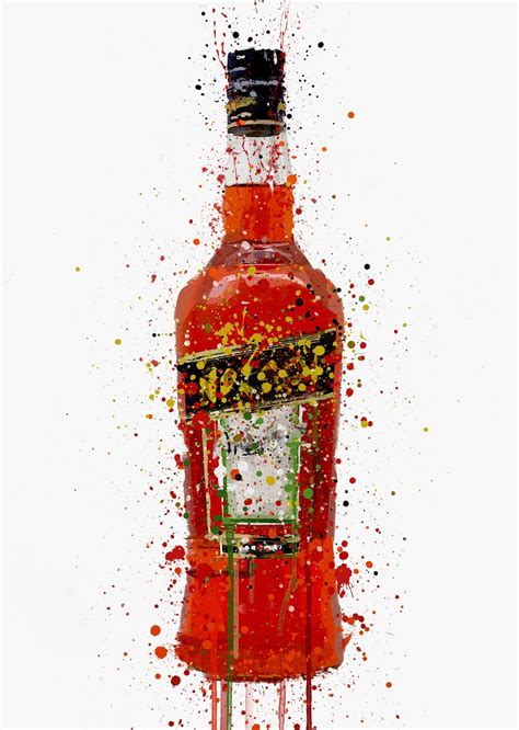 Our Italia Liquor Bottle Print Depicts One Of The Worlds Best Loved Spirits Both Vibrant And