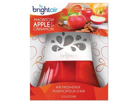 Bright Air Scented Oil Air Freshener Macintosh Apple And Cinnamon Red