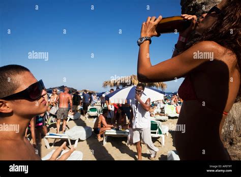 Girls At Playa D En Bossa Beach At Bar Discotheque Bora Bora Ibiza