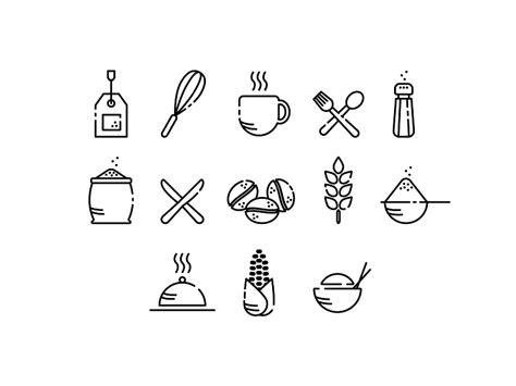 Kitchen Icons By Clint Hess For Siege Media On Dribbble
