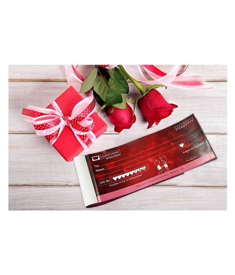 Send valentines day gifts to india. Love Cheque Book. Valentine Day Gift/Wedding Anniversary ...