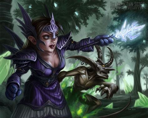 The Fantastic World Of Warcraft Illustrations Of Dan Scott Warcraft World Of Warcraft Female