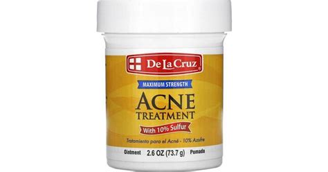 De La Cruz Acne Treatment Ointment With 10 Sulfur Maximum Strength 26