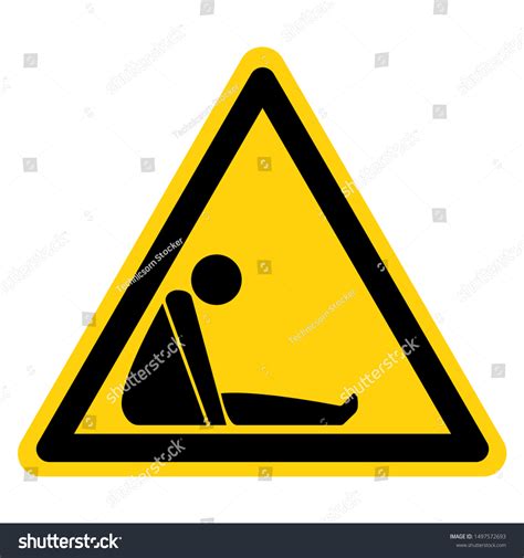 Danger Confined Space Symbol Sign Vector Stock Vector Royalty Free