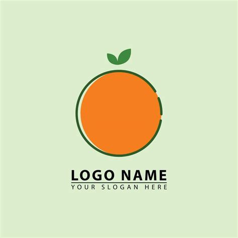 Orange Fruit Logo Design Vector 34954541 Vector Art At Vecteezy