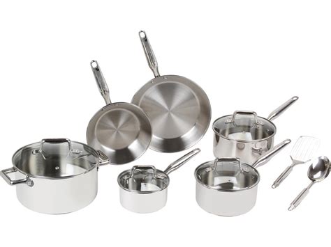 T Fal Ultimate Stainless Steel Copper Bottom Piece Set Newegg Com