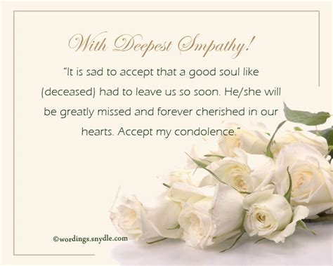Condolence Messages Wordings And Messages