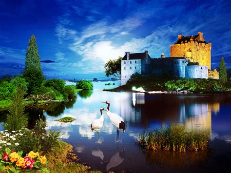 47 Free Scottish Castle Wallpaper