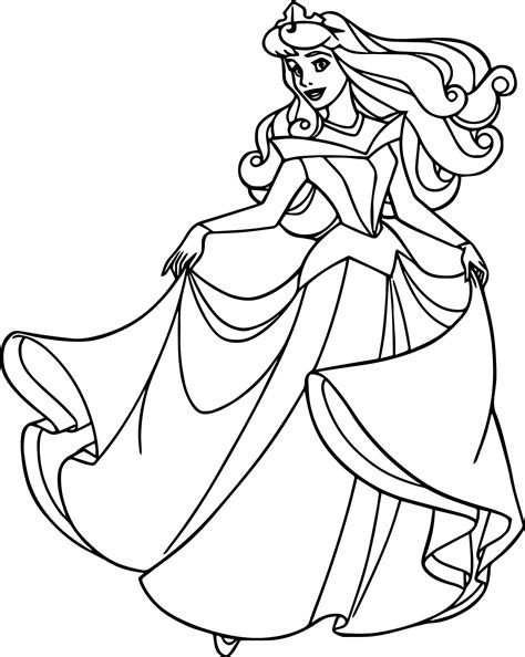 Dibujos De Princesa Aurora Para Colorear Pintar E Imprimir Dibujos