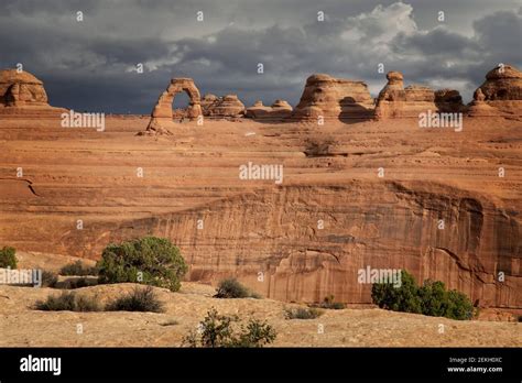 Upper Delicate Arch Viewpoint Arches National Park Utah Usa Stock