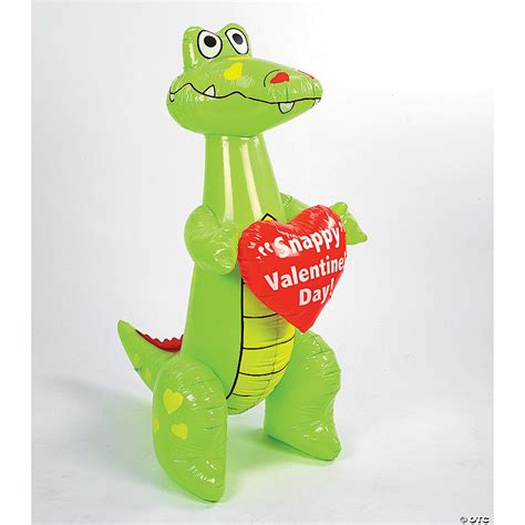Jumbo Inflatable Valentine Alligator - Discontinued