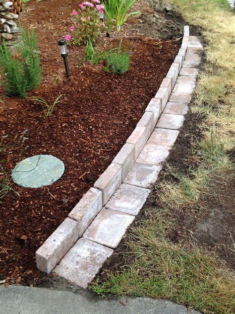 New Flower Bed Border Made With Paversthis Style Allows The