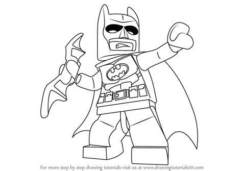 Learn How To Draw Batman From The Lego Movie The Lego
