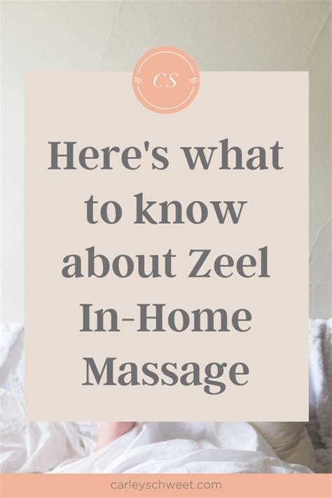 Zeel Massage Review Coupon Code Carley Schweet