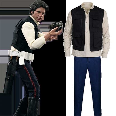 Han Solo Cosplay Costume Star Wars Grand Heritage Uomo Adulti