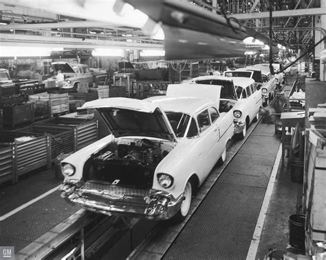 1957 Chevrolet Gm Flint Assembly Plant Poster Gmphotostore