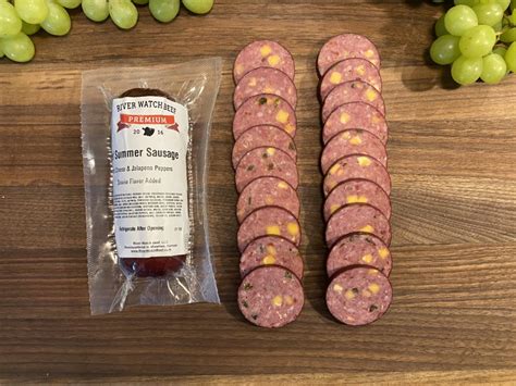 Beef Summer Sausage W Cheese And Jalapeno 8 Oz Small Batch