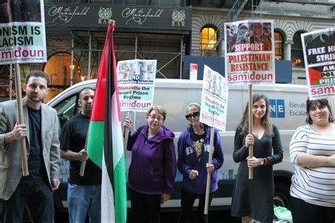 New York Protest Supports Palestinian Hunger Strikers Demands G4s Out Of Palestine