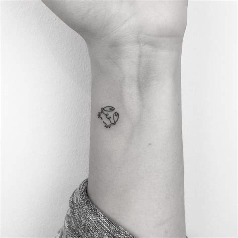 Maybe you would like to learn more about one of these? Image result for crab hand poked tattoo | Cancer sign ...