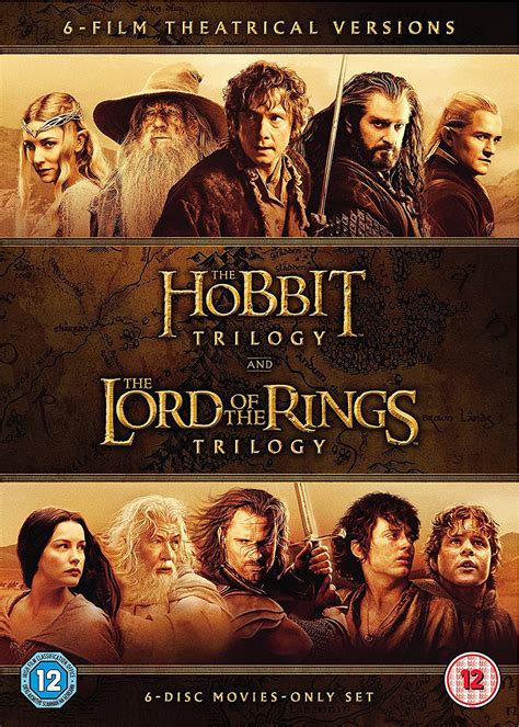 Hobbit Trilogythe Lord Of The Rings Trilogy 6 Dvd 2016