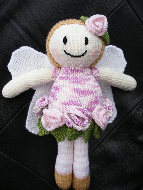 Rose Fairy Doll Fairy Dolls Knitting Dolls Free Patterns Rose Fairy