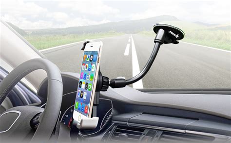 Ipow Universal Clamp Dashboardwindshield Car Holder Large Device Phone