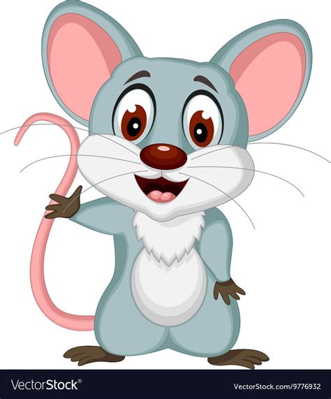 A Cartoon Mouse Holding The Number Two