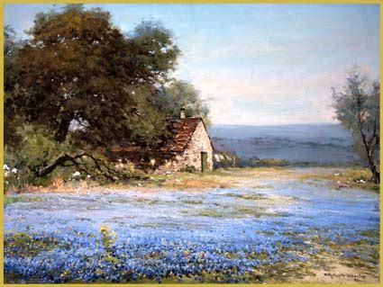 The painting is available at haileyherrera.com. Robert Wood paintings for sale