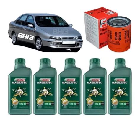 Marea Kit Troca De Óleo Castrol 10w40 5l Filtro Fram Ph4558