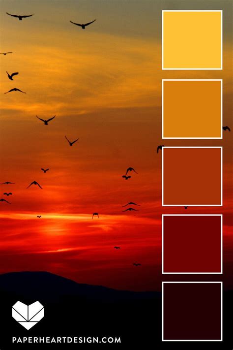 Hopeful sunset color is a palette in bright category and belongs to sun sub category. Red sunset inspired color palette - warm colors Red Sunset Inspired Color Palette - Warm Colors ...