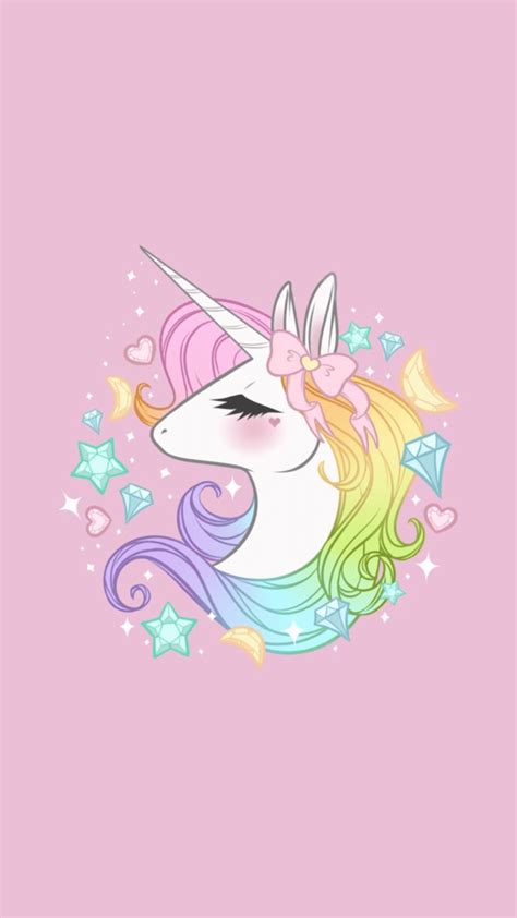 Kawaii Unicorn Wallpapers Wallpaper Cave