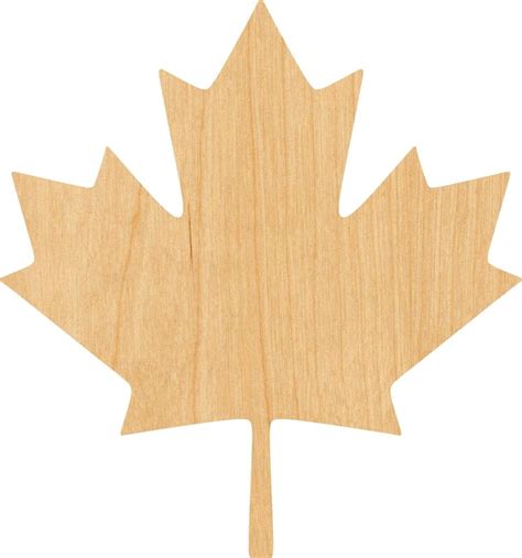 Canadian Maple Leaf Wooden Laser Cut Out Shape Great For Etsy