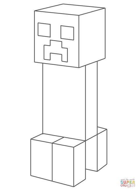 Minecraft Creeper Coloring Page Minecraft Coloring Pages Coloring