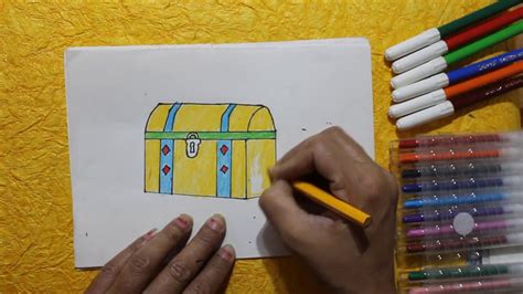 How To Draw A Jewelry Box At Home Jewelry Box Drawing For Beginners Youtube