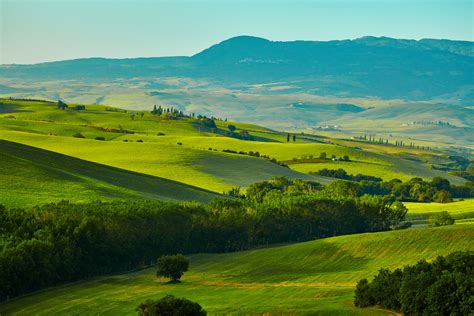 Italy Scenery Fields Tuscany Hills Nature Wallpapers Hd Desktop
