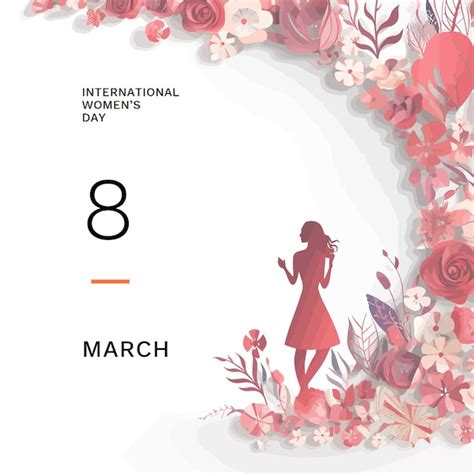 Premium Vector Vector Happy International Womens Day Floral Design